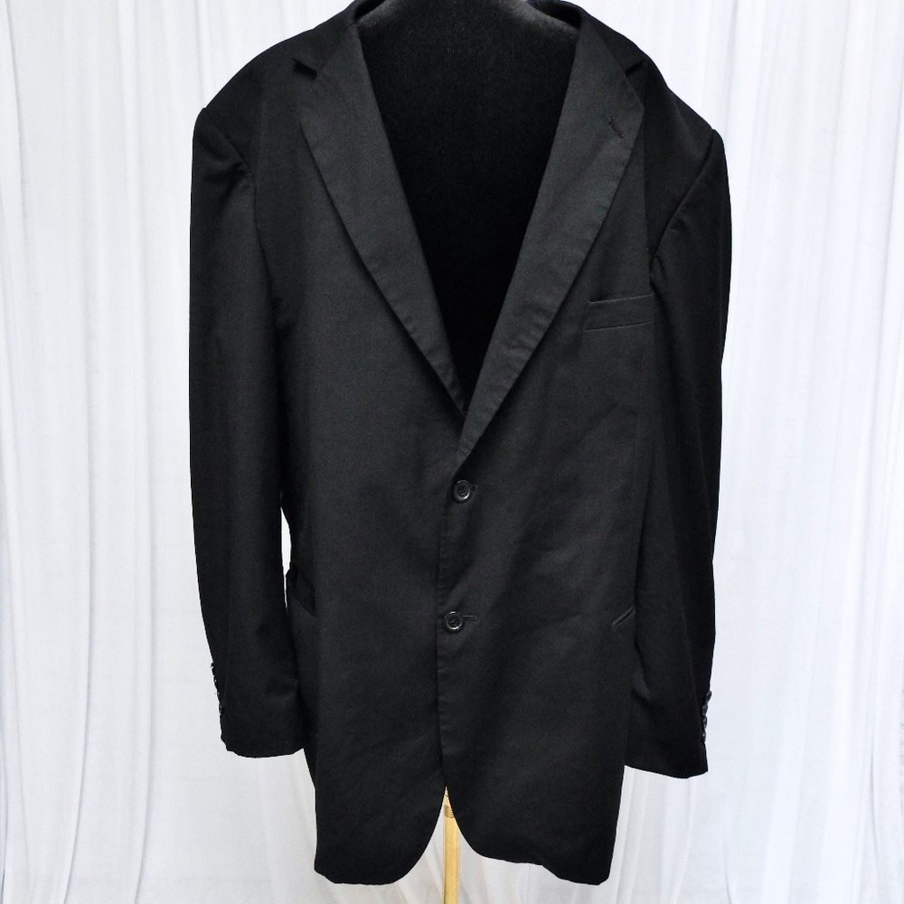 Pronto Uomo Men's Wool Suit Jacket Black